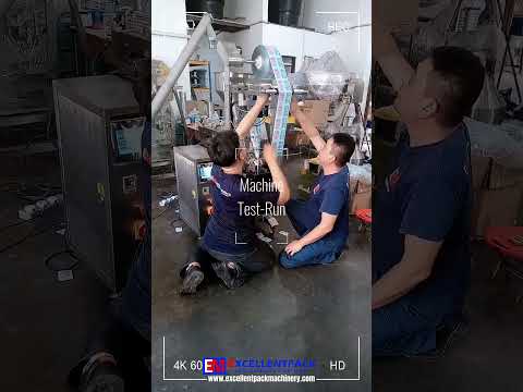 Four SideSeal Sachet Packaging Machine Test Run