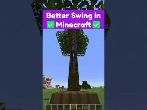 Insane Realistic Swing in Minecraft!! 🔥🎮 #viral