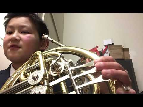 B Flat Chromatic Scale French Horn
