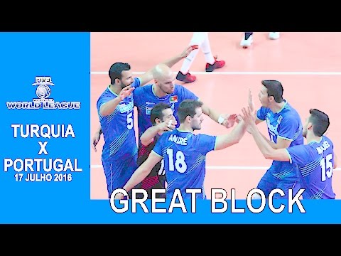 WORLD LEAGUE 2016: TURKEY x PORTUGAL MARCEL'S GREAT BLOCK!