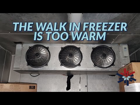 THE WALK IN FREEZER IS TOO WARM
