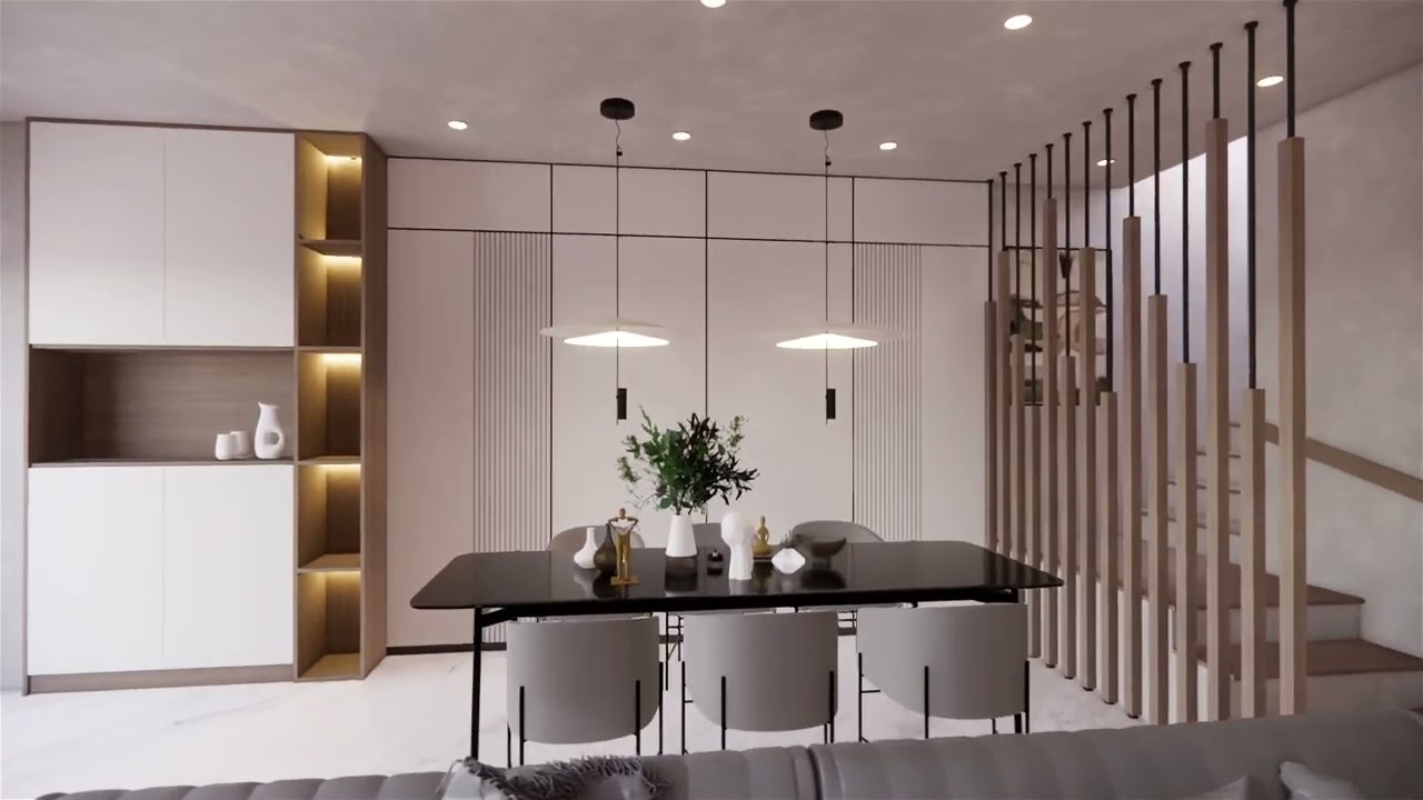 "Creating Memories in Every Corner: Explore Our Integrated Living,Dining  Spaces! 🍽️#interiordesign