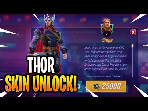 THOR SKIN UNLOCK & GAMEPLAY! - MARVEL Strike Force - MSF
