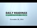 Daily Reading For Monday November 28th 2016 HD
