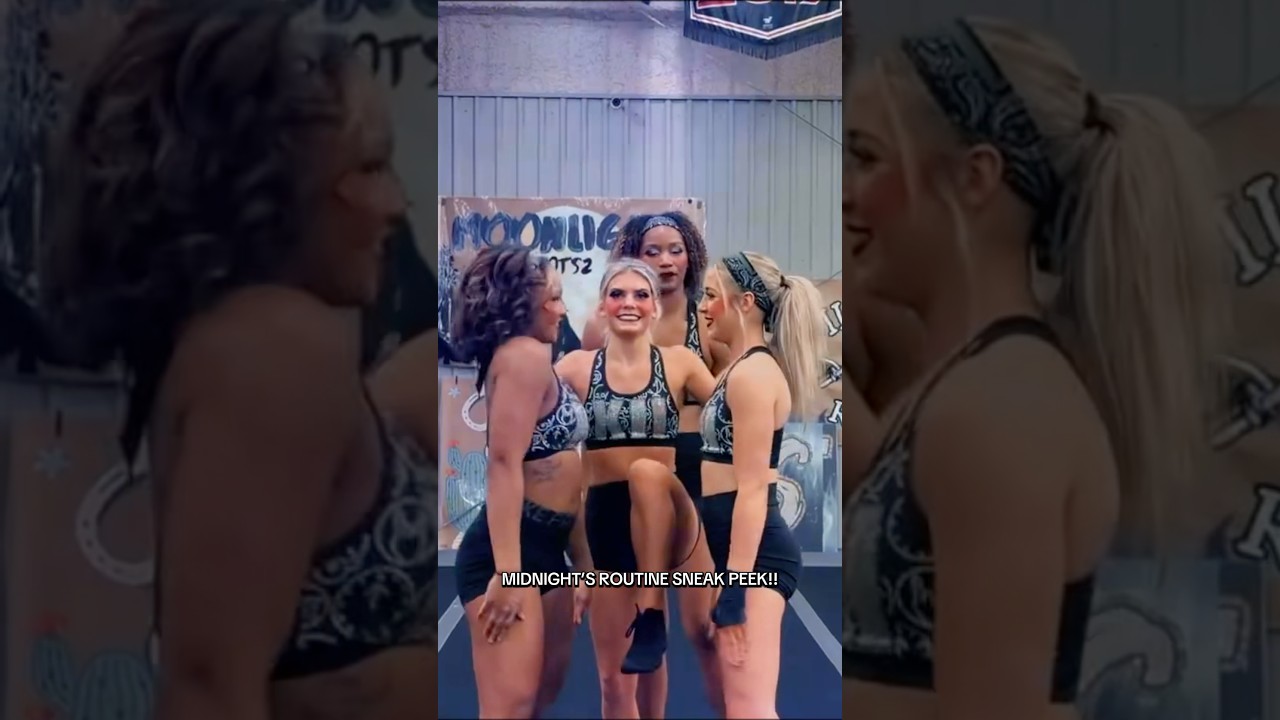 midnight’s 2025-2026 routine sneak peek!! 🕐💙 #allstarcheer #cheerleading #cheer #cheerleader