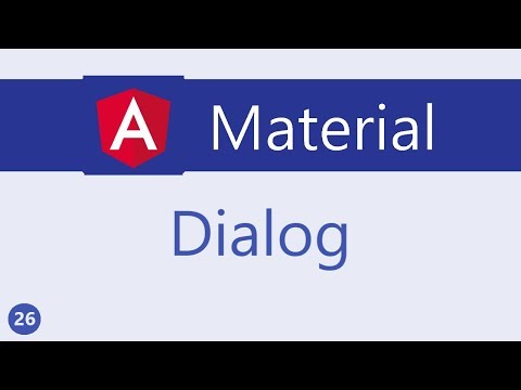 Angular Material Tutorial - 26 - Dialog