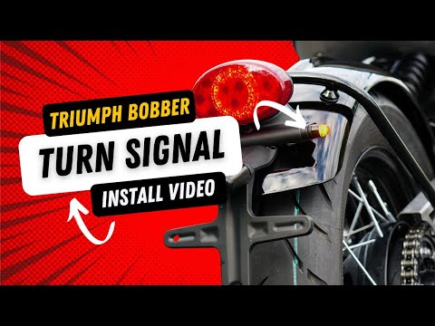 Triumph Bobber Plug & Play Front & Rear Turn Signal Kits - How to Install Video - Brogue Moto