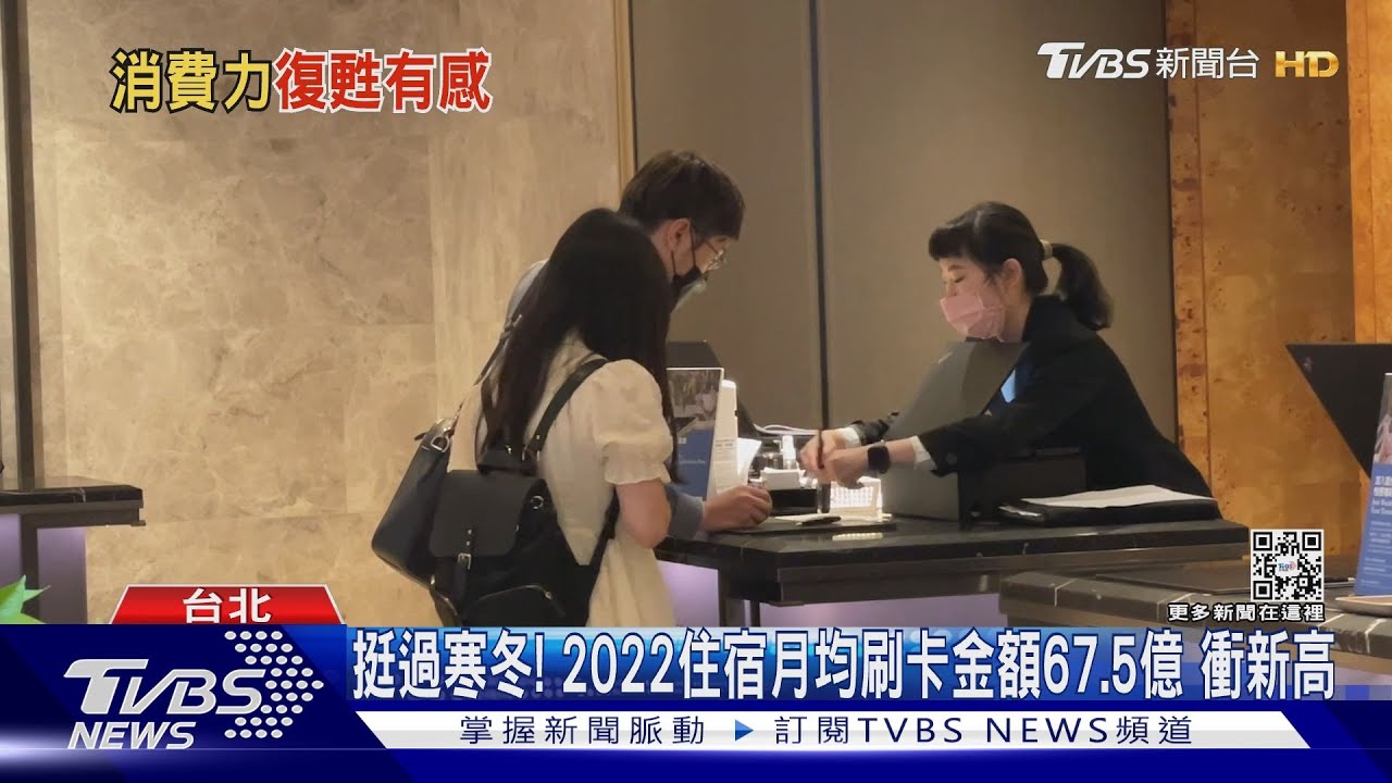 挺過寒冬!2022住宿月均刷卡金額67.5億 衝新高