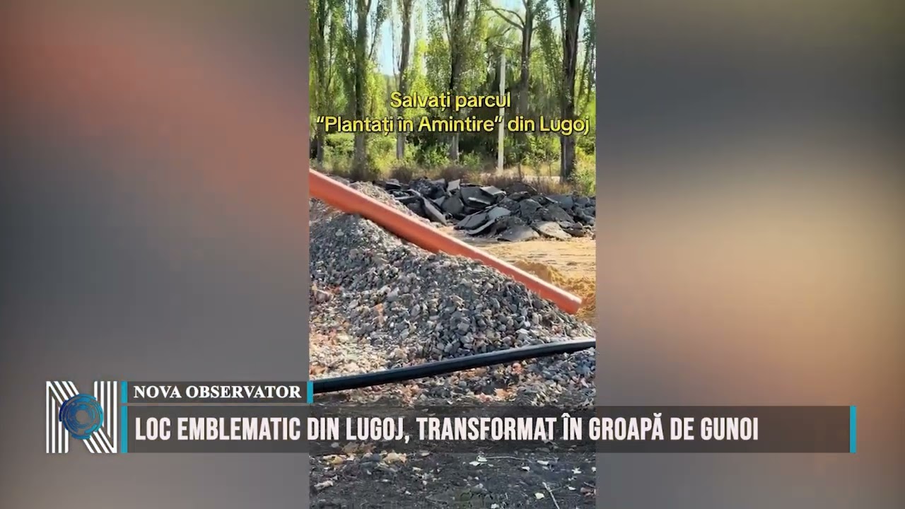 Loc emblematic din Lugoj, transformat în groapă de gunoi