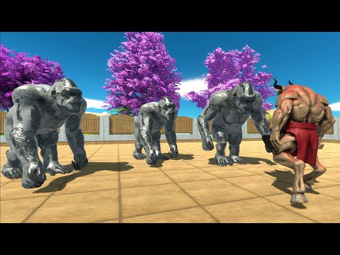 Iron Goro The Giant Destroy Squads of Units - Animal Revolt Battle Simulator