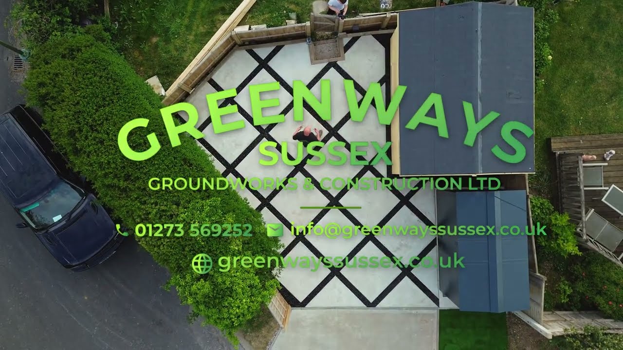 How we install architectural concrete driveways — Greenways Sussex