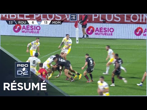 PRO D2 - Résumé Rouen Normandie Rugby-Stade Montois: 28-23 - J07 - Saison 2022/2023