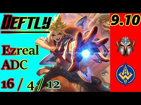 Deftly as Ezreal ADC | S9 Patch 9.10 | NA Challenger | Full Gameplay