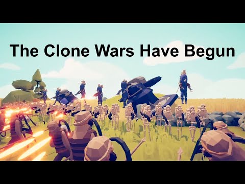 Creating Clone Wars battles in Totally Accurate Battle Simulator (TABS)