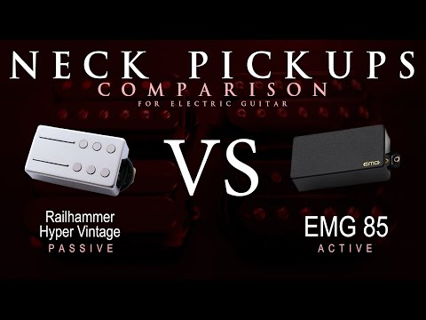 Railhammer HYPER VINTAGE vs EMG 85 - Neck Guitar Pickup Comparison Tone Demo