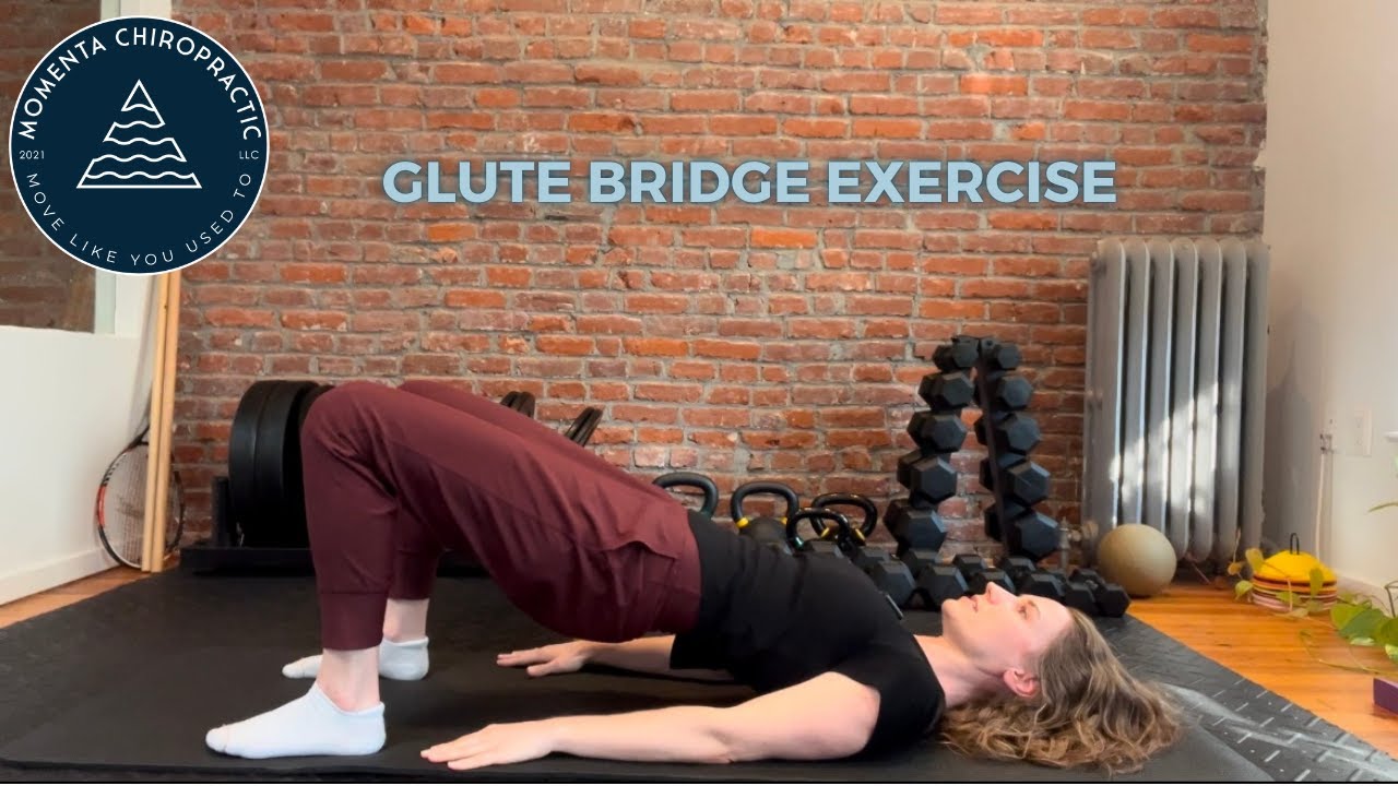 Glute Bridge Exercise - YouTube