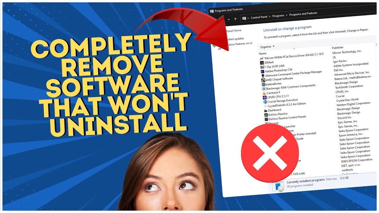 How to Completely Remove Software That Won't Uninstall