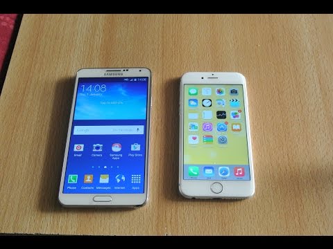 Samsung Galaxy Note 3 Android 5.0 Lollipop vs iPhone 6 iOS 8 - Full Comparison HD