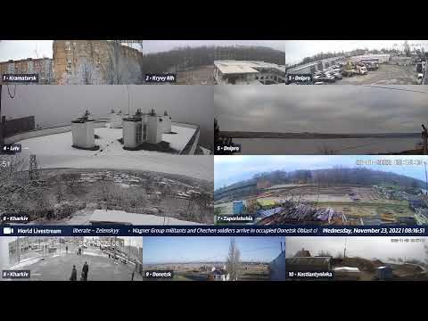 Live views from Ukraine 11/22/2022 B - Kramatorsk, Kharkiv, Kyiv, Zaporizhzhia and other cities