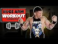 BICEPS AND TRICEPS WORKOUT FOR BIGGER ARMS AT HOME