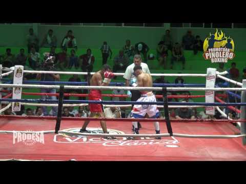 Alexander Espinoza VS Aron Juarez - 1era Pelea - Pinolero Boxing Promotions