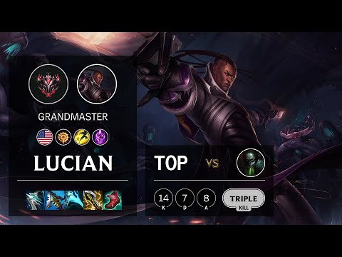 Lucian Top vs Urgot - NA Grandmaster Patch 11.15