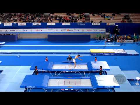 AABERG Maans (SWE) M - 2019 Trampoline Worlds, Tokyo (JPN) - Qualification Trampoline R2