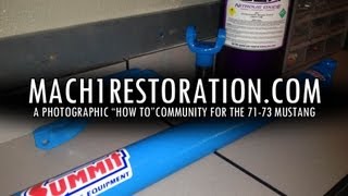 How to remove U-Joints Ford Mustang | Cleaning & Painting Drive Shaft Ford Blue