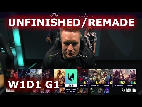 [UNFINISHED / REMADE] Fnatic vs SK Gaming | Week 1 Day 1 of S9 LEC Spring 2019 | FNC vs SK W1D1