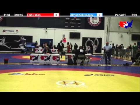 GR 60 KG - Feihu Wan (CHN) vs. Almat Kebispayev (KAZ)