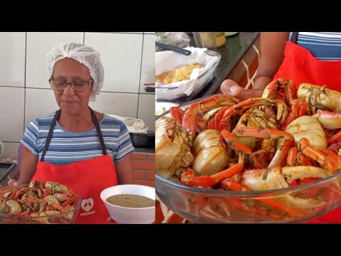 How to make and season crab + pirão | Ângela Maria