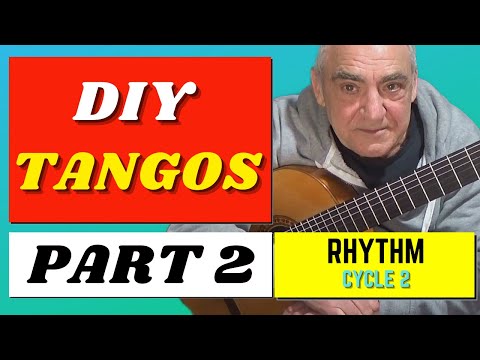 DIY Tangos part 2. Rhythm cycle 2. Flamenco guitar lesson. Tutorial and tab.