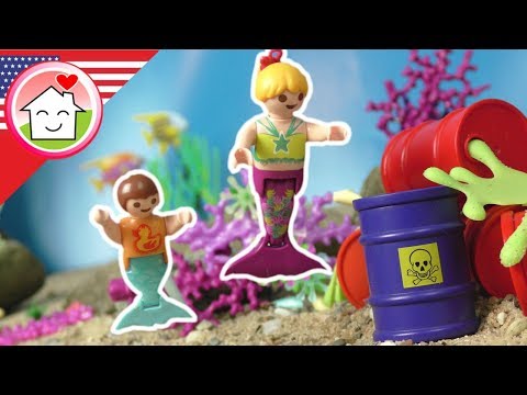 Playmobil English Mermaids in Danger! - The Hauser Family - Toys films for kids