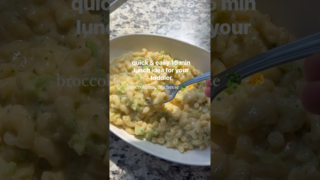 quick & easy 15 min lunch idea for your toddler: broccoli max & cheese 🧀🥦 #cooking #food