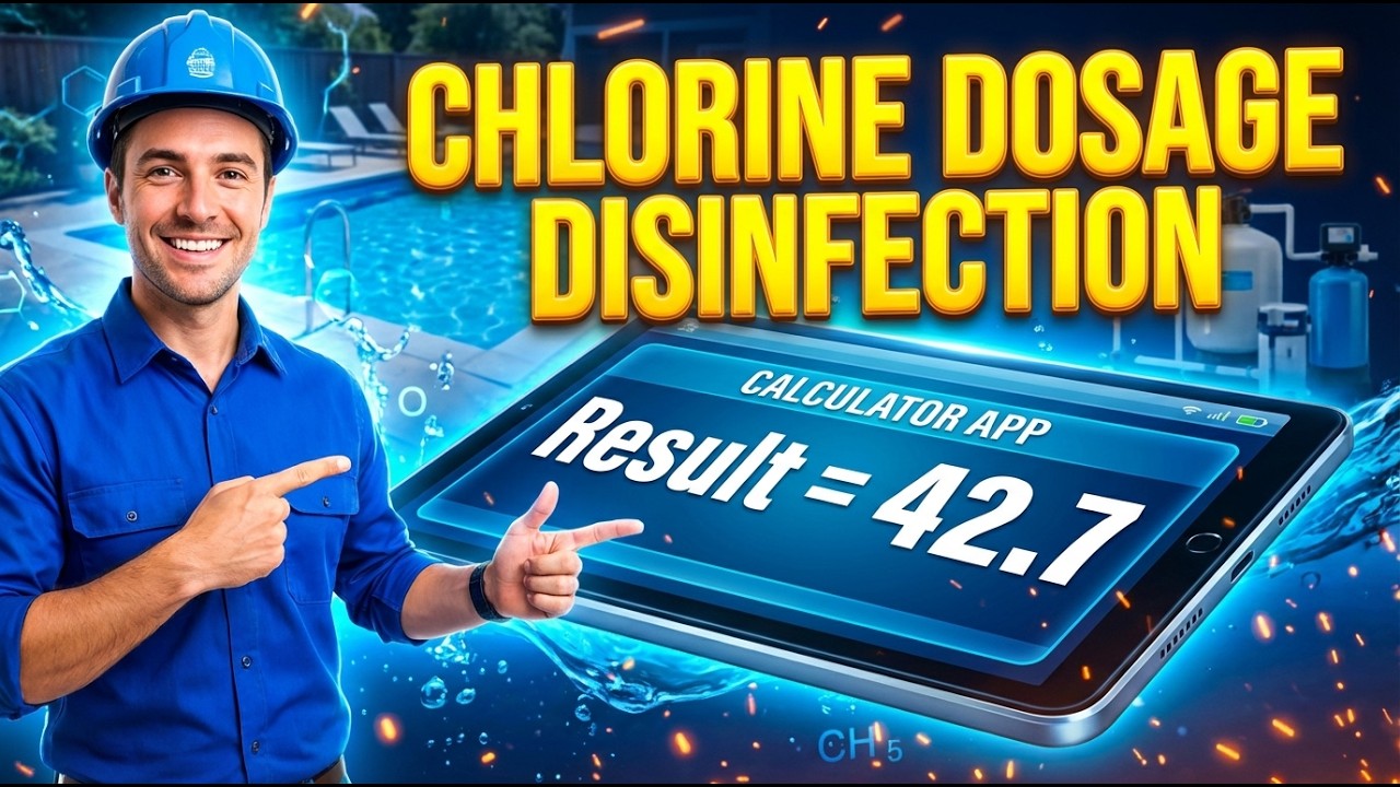 Chlorine Dosage Disinfection Interactive Calculator