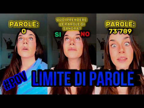 OGNI ANNO RICEVI UN NUMERO LIMITATO DI PAROLE | #pov completo