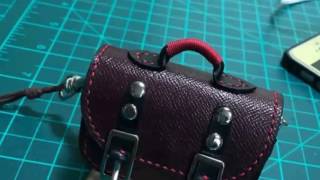 folding key cover(miniature sachel)