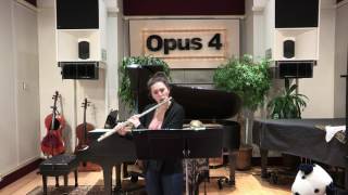 Opus 4 Studios: Colleen McElroy, flute: Tango Etude No. 1 - by Astor Piazzolla