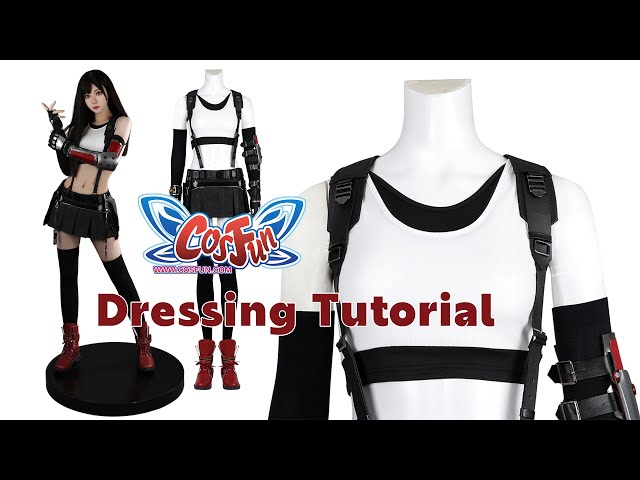 Vídeo relacionado con MingoTor Final Fantasy VII Remake Tifa Lockhart Disfraz Cosplay Mujer S