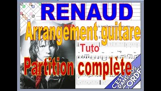 RENAUD It is not because you are Tuto guitare complet avec tabs