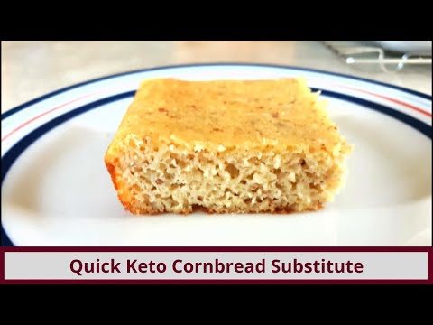 Quick Keto Cornbread Substitute (Gluten Free and Nut Free Options)