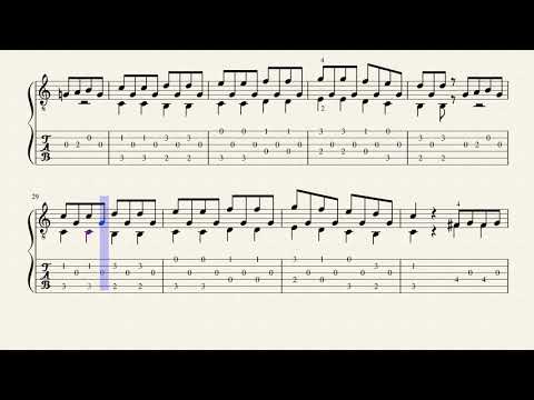 Andante Op.241 No.18 -  Ferdinando Carulli (1770 - 1841) - Tablature