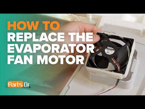 Warm Fridge? How to replace the evaporator fan motor part # DA81-06013A in a Samsung refrigerator
