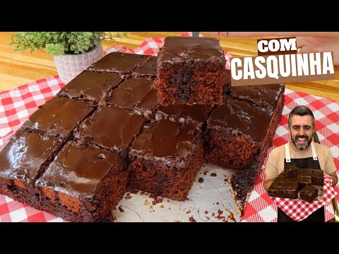 Chocolate cake with a perfect crust