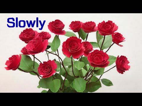 ABC TV | How To Make Twisted Rose Paper Flower | Flower Die Cuts (Slowly) - Craft Tutorial