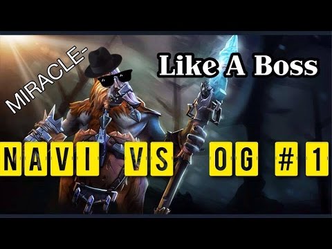NaVi vs OG #1 Manila Major - Miracle- Magnus LIKE A BOSS