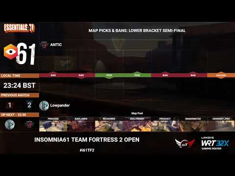 Insomnia61 TF2 Playoffs Lower Bracket Semi-Final: Lowpander vs. ANTIC