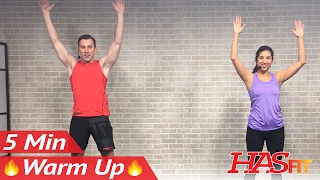 5 Min Fat Burning Cardio Warmup Exercise - 5 Minute Cardio Warm Up Exercises Before Workout