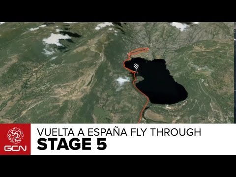 Vuelta A España 2013 Stage 5 Preview - Google Maps Fly Through