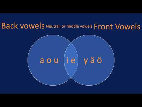 Learn Finnish with me episode 1: vowel harmony